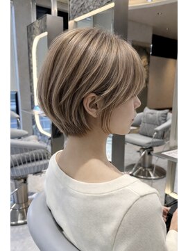 アスター 天神大名店(Aster) レイヤーカット/オリーブグレー/小顔ヘア/ココアベージュ