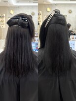 シンシア 銀座(sinsia)&nbsp;カラーによるごわつきをsinsストレートで改善［20代］