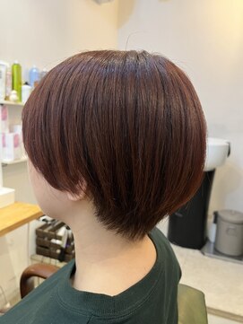 イルミチーノ(il micino) ショートボブ＋グロスオレンジ