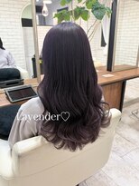 シュガー ヘアアンドネイル 仙台(SUGAR)&nbsp;透明感たっぷりブリーチカラーラベンダー