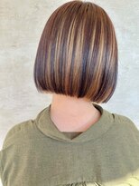 アース コアフュールボーテ 諏訪店(EARTH coiffure beaute)&nbsp;モカハイライトボブスタイル