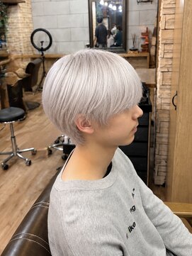 プランツヘアー メンズホワイトカラー