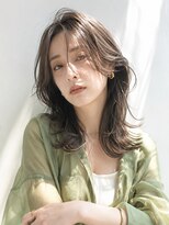 アッシュ 学芸大学店(Ash)&nbsp;ミディアムレイヤー/大人女性/ナチュラルグレー/脱白髪染め