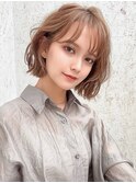 《Agu hair》ワンホンウェーブボブ×numberA.アクアバームセラム