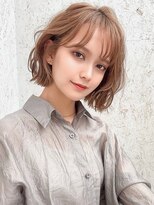 アグ ヘアー ムー 大和郡山店(Agu hair Mu)&nbsp;《Agu hair》ワンホンウェーブボブ×numberA.アクアバームセラム
