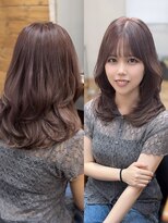 ルアナ 名古屋店(Luana)&nbsp;ブリーチカラーとレイヤーカットでつくるミルクティーミディアム
