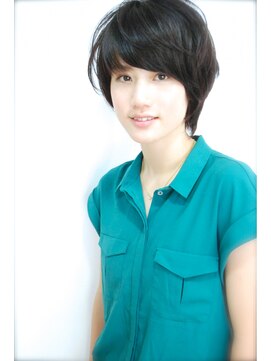 サロンボンジュール(salon Bonjour) Bonjour!  【黒髪でもおしゃれな ショート】a