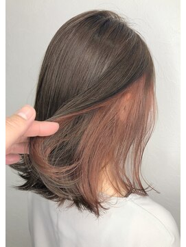 バベル(BABEL Hair Design) 【BABEL】インナーカラー///ピンク@大生真吾