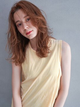 カンナ(Canna) くびれ/セミロング/かきあげ/マロンベージュ/髪質改善/tokio30代