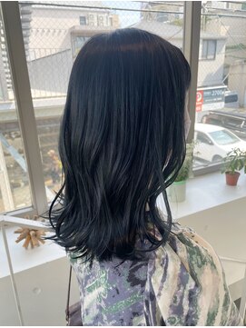アクアオモテサンドウ(ACQUA omotesando) ＊ブリーチなし透明感ブルーブラックネイビーブルーアッシュ
