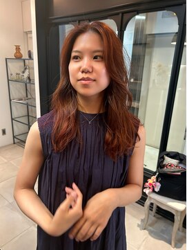 シータ(sheta) 【sheta/小林】オレンジブラウン　ミディアムヘア