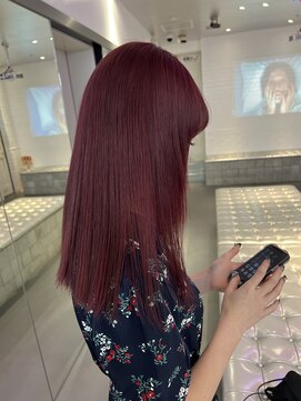 ゲーム 原宿店(GAME) ミルクティーベージュカラーレイヤーカットウルフカット韓国