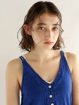 アンドレイ 表参道(andrey) [ANDREY]グレーベージュ/レイヤーロング/前髪パーマ黒髪カタログ