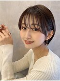 シースルーバング 丸みショート  透明感ショートボブ 4S120