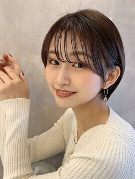 トルネード(TORNADO) シースルーバング 丸みショート  透明感ショートボブ 4S120