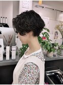 ＊ハンサムショート×ウェーブパーマ＊