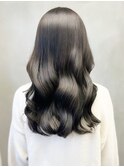 グレーベージュカラーダークアッシュベージュくすみカラー黒髪