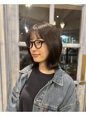 切りっぱなしボブ◎