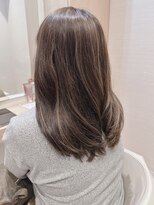 コーエン(cowen)&nbsp;ココアベージュ短め前髪セクションカラー段カット絶壁アラフィフ