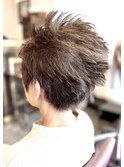 小顔おしゃれ簡単ショートパンクヘア