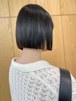 ルネ 北千住(Renee) ボブ×縮毛矯正×切りっぱなしボブ
