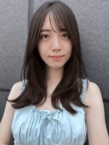黒髪 ボブルフ ネビージュ 小顔 ワンレン