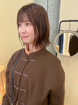 スニュウ(snuw) 【snuw_ayano】ナチュラルボブ/マロンカラー