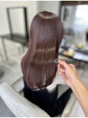 20代30代40代髪質改善カラーココアブラウン韓国ヘア