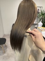 メデル(mederu)&nbsp;オリーブグレージュケアブリーチカラー大人可愛い20代30代40代