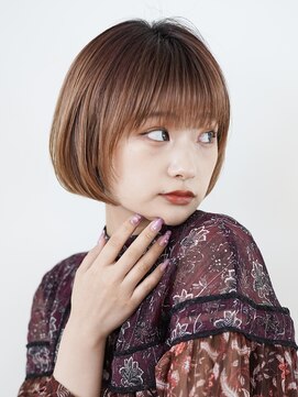 インセプション 銀座(INCEPTION) 切りっぱなしショート・ボブ/絶壁解消/前髪なし/20代/30代/丸顔