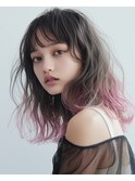 ピンクグレージュ、グラデーションカラー