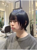 ショートウルフ/ナチュラルウルフ/顔まわりレイヤーカット