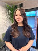 ハイライト×くびれロング×大人フェミニン×透明感アップ