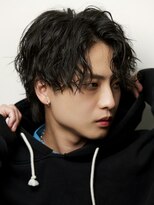 ルーシー 渋谷(LUCEY)&nbsp;センターパートフェザーパーマシャドウパーマメンズパーマ