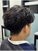 毛流れパーマ