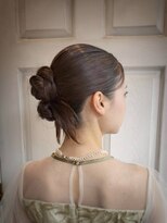 アロマ ヘアー ルーム 新宿3号店(AROMA hair room)&nbsp;シニヨンアレンジ/上品まとめ髪/結婚式ヘア/大人エレガント