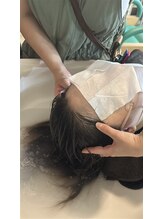 【最後にもう一度栄養分を浸透させて、頭皮のマッサージ♪】(広島市安佐南区/大町/髪質改善)