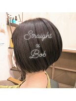 ヘアーズ ロッソ(hair's ROSSO)&nbsp;クセ毛矯正でボブスタイル[30代40代50代]