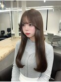 17113ココアブラウンモーブブラウンミルクティーレイヤーカット