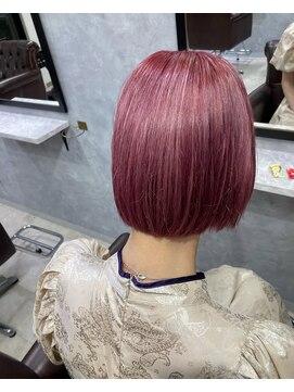 グラッジ 池袋(GLADGE) 深みローズの艶ボブ