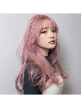 ノアドココ(noix de coco) デザインカラー/レイヤーカット/ウェットヘア/オリーブベージュ