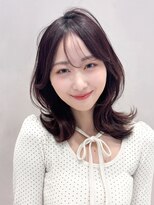 アグノス 青山(Agnos)&nbsp;くせ毛風カール美髪レイヤーカットミディアムレイヤーカット