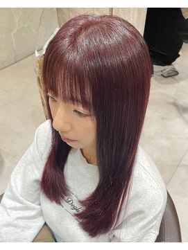 ヴァネッサ VANESSA ワンカラーで高発色！ワインレッドカラー/吉川沙知