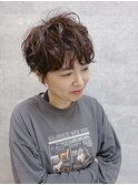 柔らかウェーブの抜け感ショート