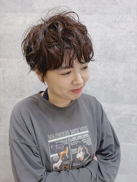 コワフュールトーリ フジグラン店(COIFFURE TORI) 柔らかウェーブの抜け感ショート