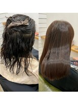 グリーンルームセカンド 結城店(GREEN ROOM. 2nd) 50代女性のくせ毛改善縮毛矯正