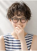 原宿マッシュショートハンサムショートニュアンスパーマ20代30代