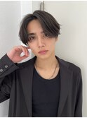 フェザーショート/毛流れセンターパート/韓国風/メンズカット