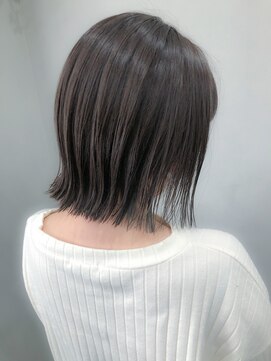 シャムオーツー 国分寺(CHAM:O2) ダークグレージュ　切りっぱなしボブ