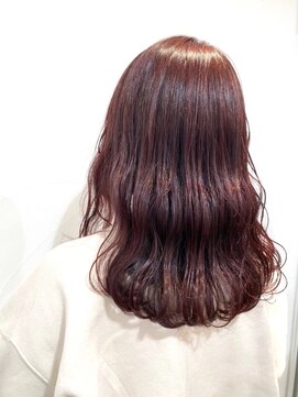 ネオリーブアオバ 高田馬場店(Neolive aoba) ピンクパープルの波巻きスタイル